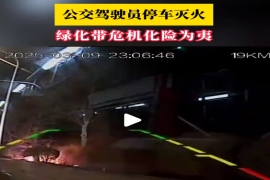 公交驾驶员停车灭火 用光两只灭火器守护城市平安 #济南公交